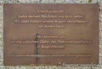 Gedenktafel - Jüdische Bevölkerung – Foto aus München