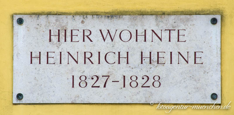 Gedenktafel - Heinrich Heine – Denkmal/Kunstwerk in München