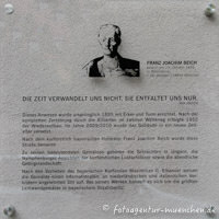Gerhard Willhalm – Gedenktafel für Franz Joachim Beich