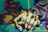 Gerhard Willhalm – Graffiti - Brudermühlbrücke