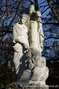 Trauernde auf dem Alten Südfriedhof – Foto aus München