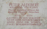 Gedenktafel - Aldebert Peter – Foto aus München