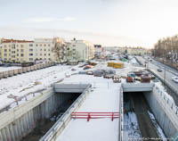 Tunnelbaustelle  – Foto aus München