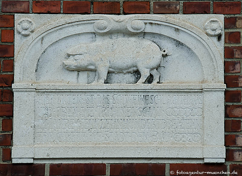 Schweineschlachthof – Denkmal/Kunstwerk in München