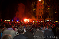 FC Bayern-Fans feiern in der Leopoldstraße – Foto aus München