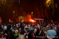 FC Bayern-Fans feiern in der Leopoldstraße – Foto aus München
