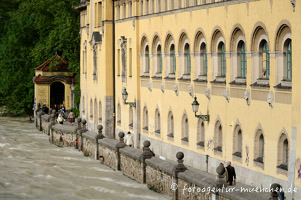 Hochwasser am Volksbad – Foto aus München