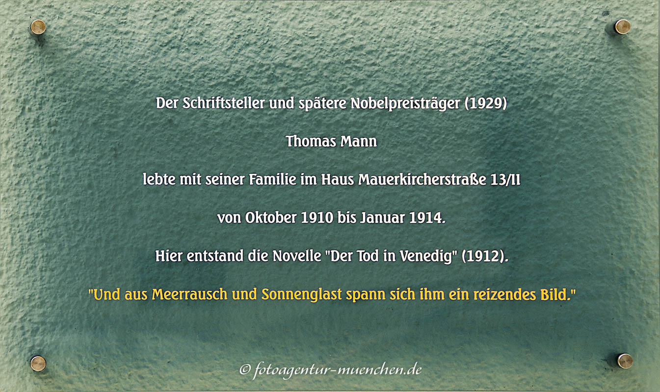 Thomas Mann – Denkmal/Kunstwerk in München