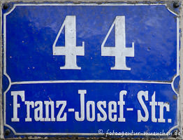 Hausnummer - Franz-Joseph-Straße – Foto aus München