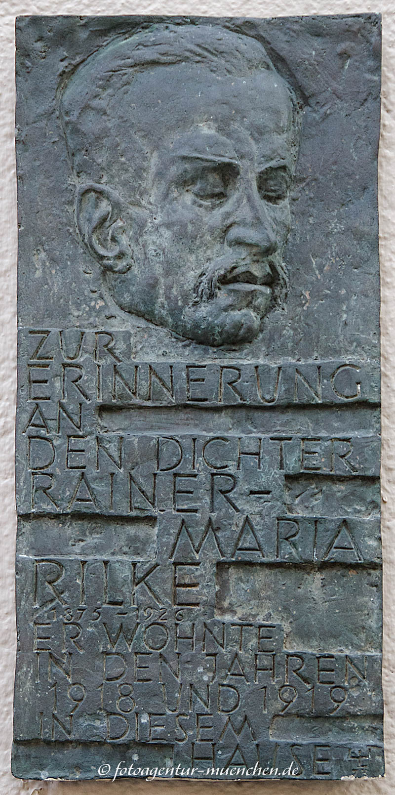 Rilke Rainer Maria – Denkmal/Kunstwerk in München