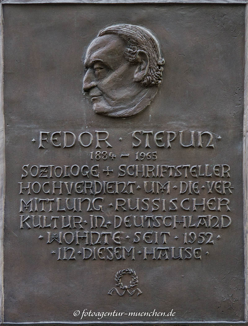 Fedor Stepun – Denkmal/Kunstwerk in München