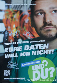 Wahlplakat Landtagswahl - Die Grünen – Foto aus München