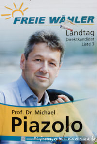 Wahlplakat Landtagswahl - Freie Wähler – Foto aus München