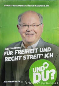 Wahlplakat Landtagswahl - Die Grünen – Foto aus München
