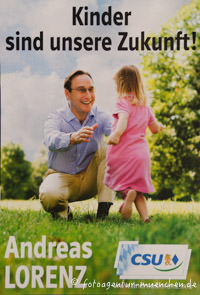Wahlplakat Landtagswahl - CSU – Foto aus München