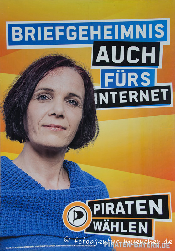 Wahlplakat Landtagswahl - Piraten