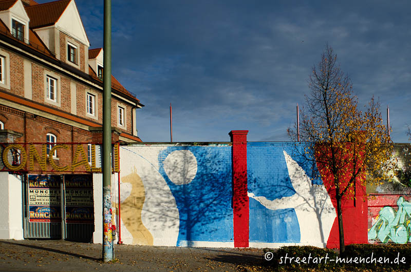 Vorarbeiten zum Graffiti zu Zirkus Roncalli