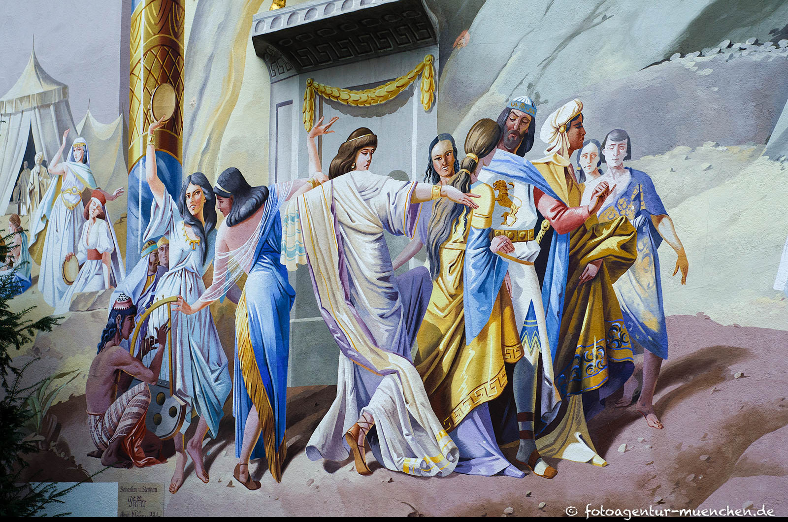 Lüftlmalerei - Moses und das Goldene Kalb