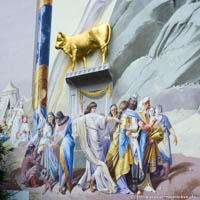 Lüftlmalerei - Moses und das Goldene Kalb – Foto aus München