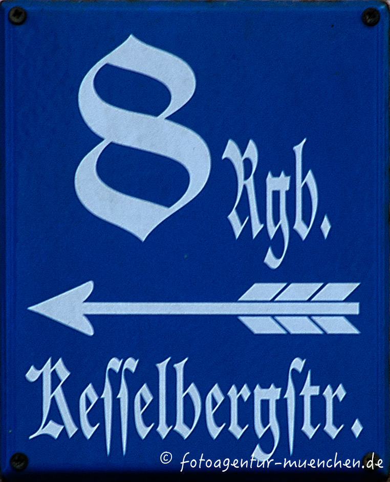 Hausnummer in der Kesselbergstraße