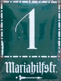 Gerhard Willhalm – Hausnummer - Mariahilfstraße