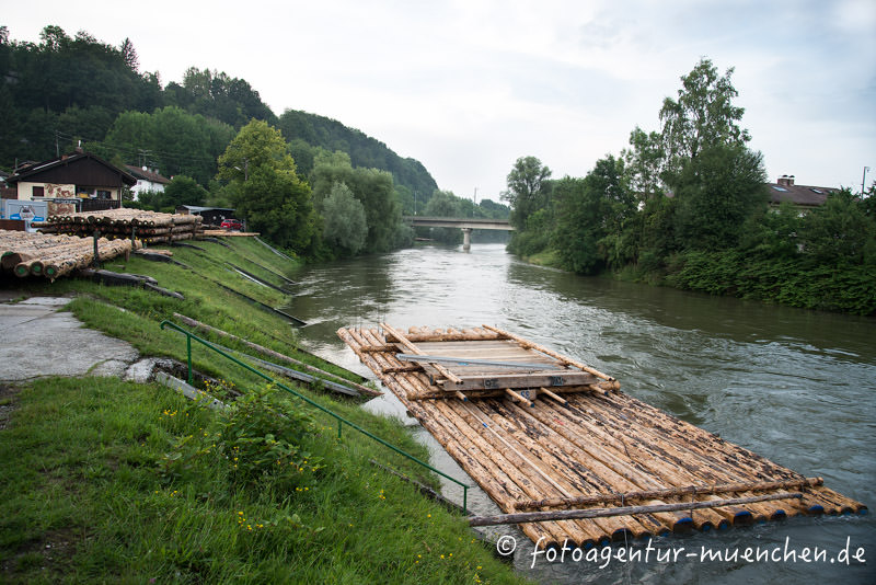 Flößerei auf der Loisach