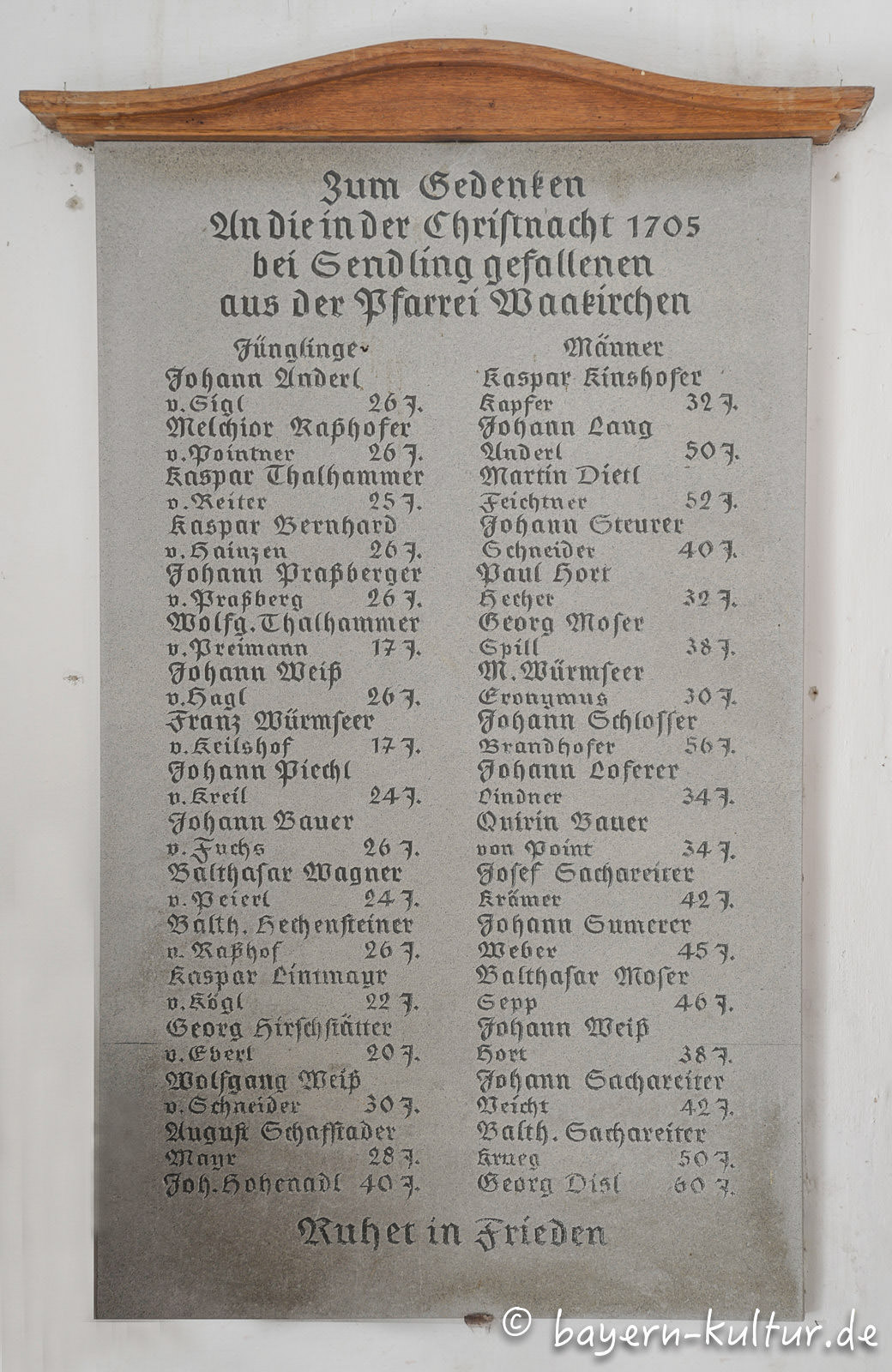Gedenktafel Sendlinger Mordweihnacht in Waakirchen