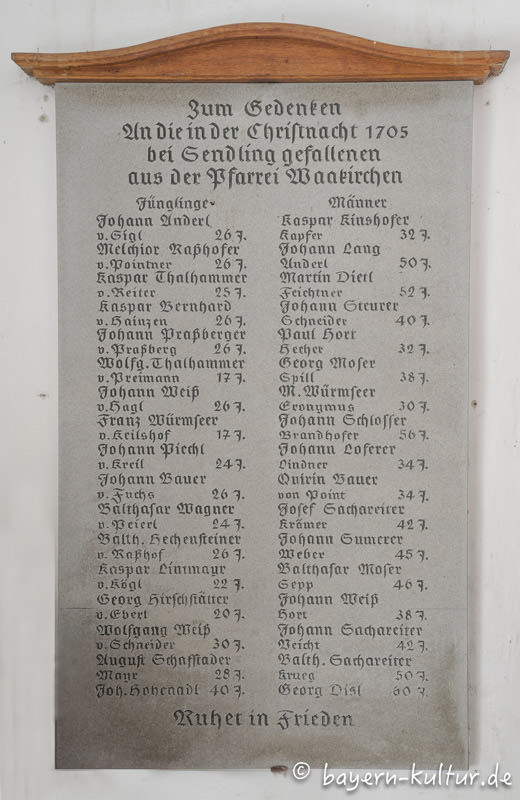 Gedenktafel Sendlinger Mordweihnacht in Waakirchen