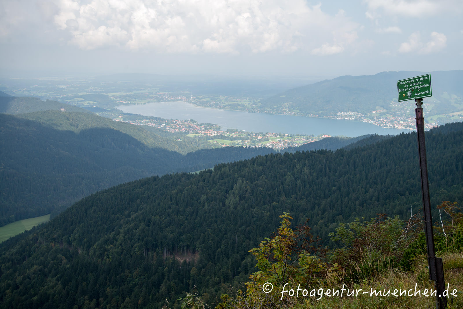 Blick auf den Tegernsee