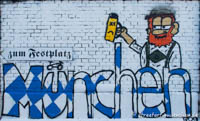 Graffiti in der Tumblingerstraße