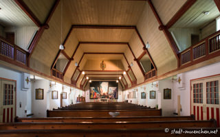 Innenraum  der St. Barbara – Foto aus München