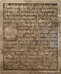 Gedenktafel für den ehemaligen Ballssal – Foto aus München
