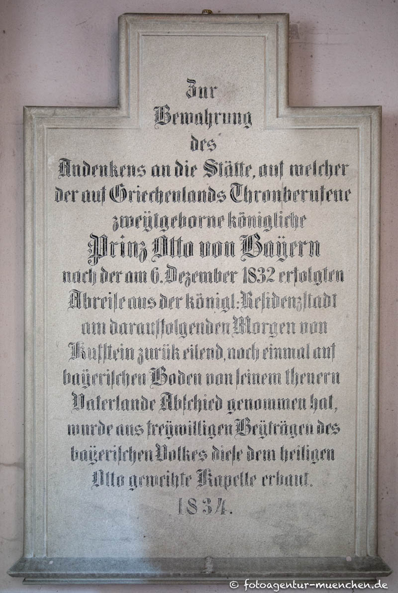 Gedenktafel - König Otto von Griechenland
