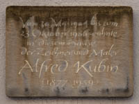 Gerhard Willhalm – Gedenktafel - Alfred Kubin
