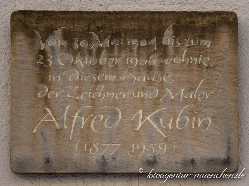 Wohnort Alfred Kubin – Denkmal/Kunstwerk in München
