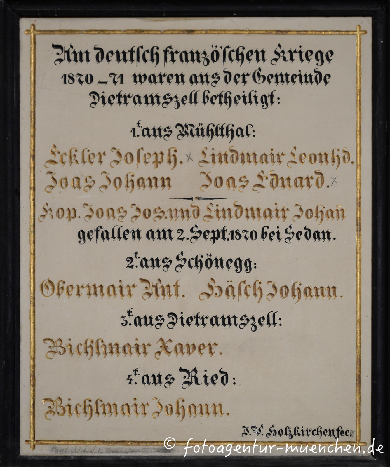 Gedenktafel - 1870er Krieg