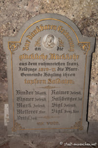 Gerhard Willhalm – Gedenktafel Feldzug 1870-71 der Gemeinde Högling
