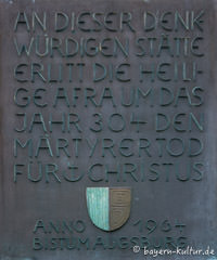 Gedenktafel St. Afra