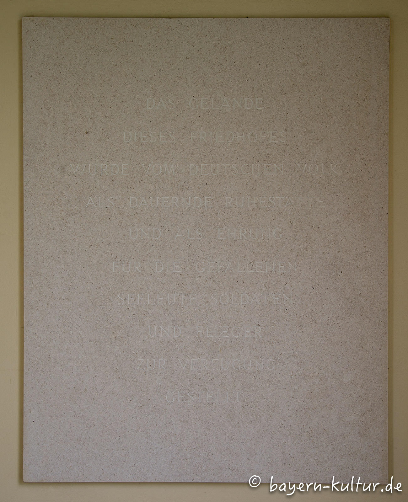 Gedenktafel Soldatenfriedhof Dürnbach
