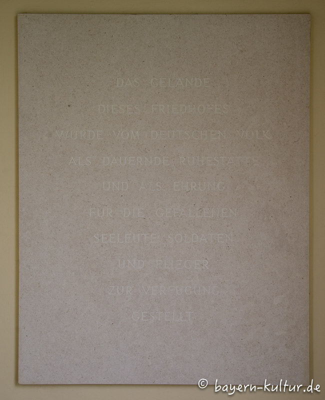 Gedenktafel Soldatenfriedhof Dürnbach