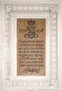 Kriegergedenktafel - St. Michael – Foto aus München