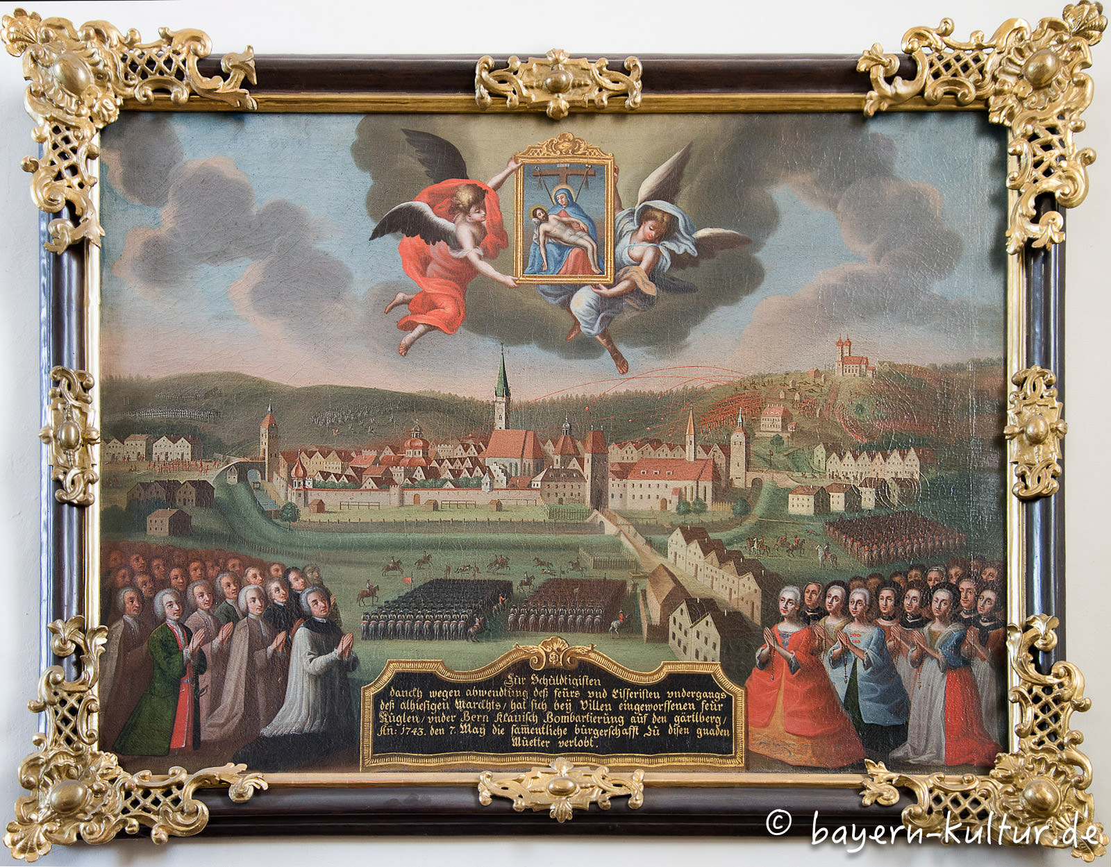 Votivbild in der Wallfahrtskirche Gartl