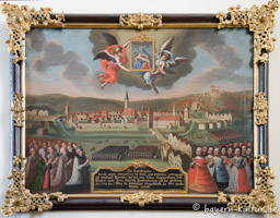 Votivbild in der Wallfahrtskirche Gartl