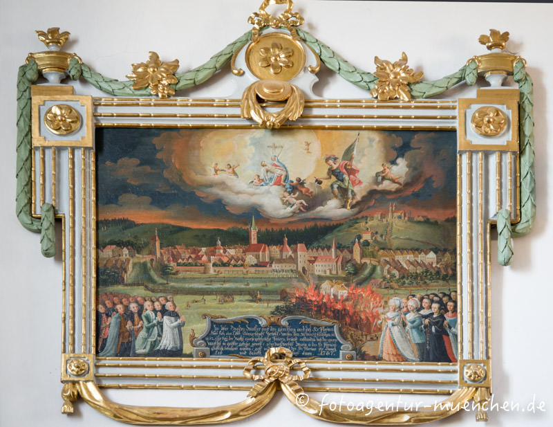 Votivbild in der Wallfahrtskirche Gartl