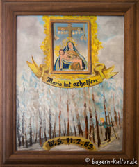 Votivbild in der Wallfahrtskirche Gartl