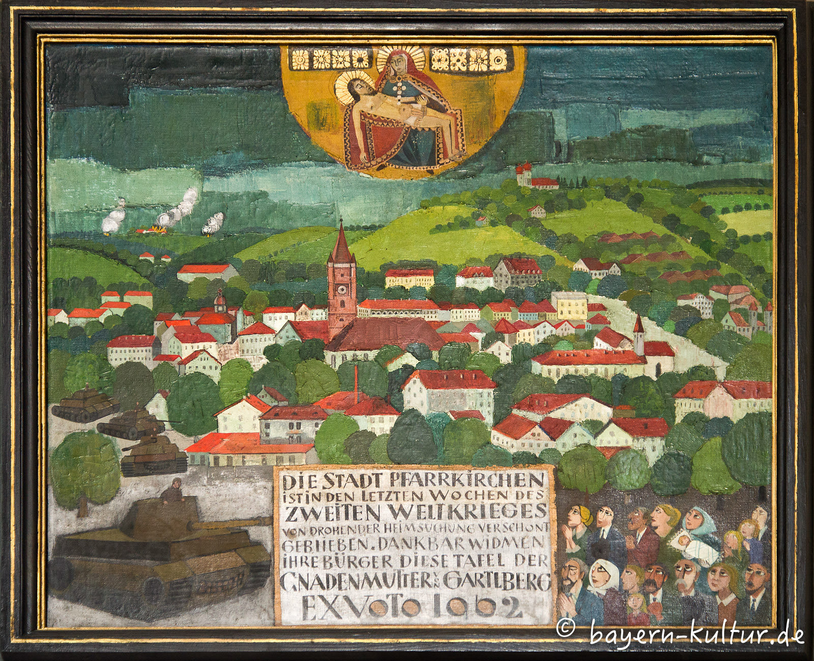 Votivbild in der Wallfahrtskirche Gartl