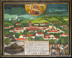 Votivbild in der Wallfahrtskirche Gartl