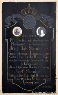 Kriegergedenktafel