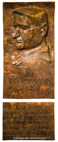 Gedenktafel - Pater Rupert Mayer – Foto aus München