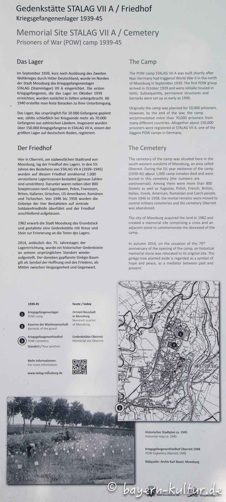 Infotafel - Stalag-Gedenkstätte Oberreith